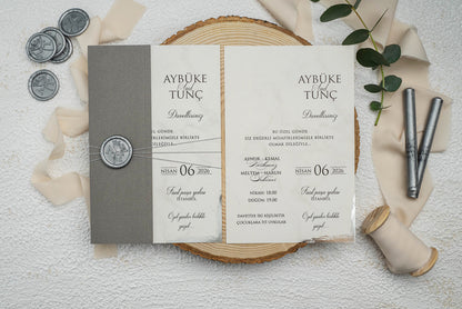 Half Envelope Sealed Invitation Card