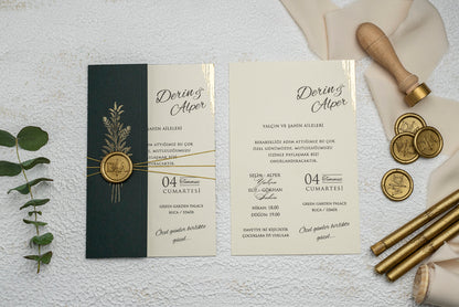 Half Envelope Sealed Invitation Card