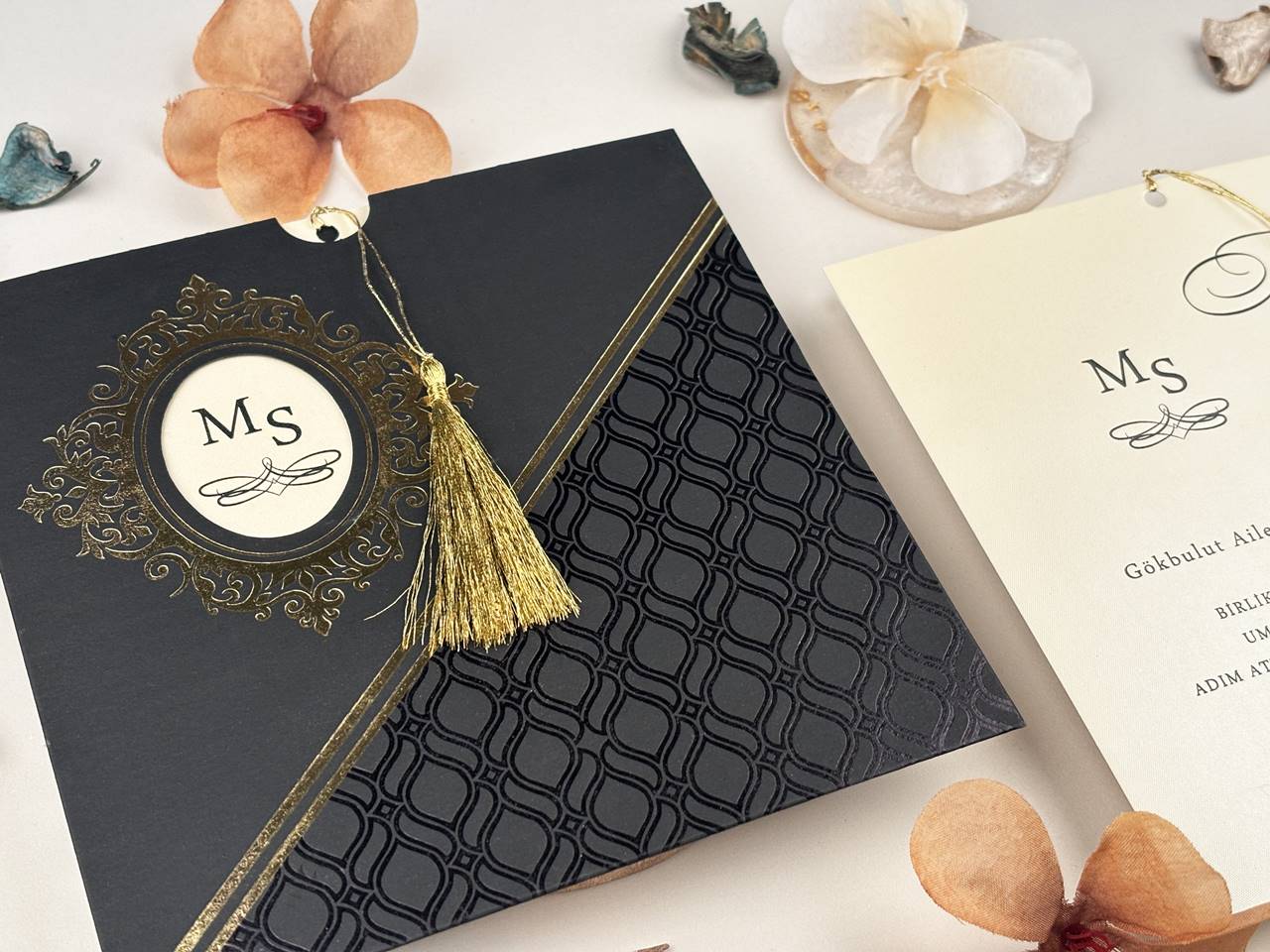 Special Wedding Invitation with Tassels