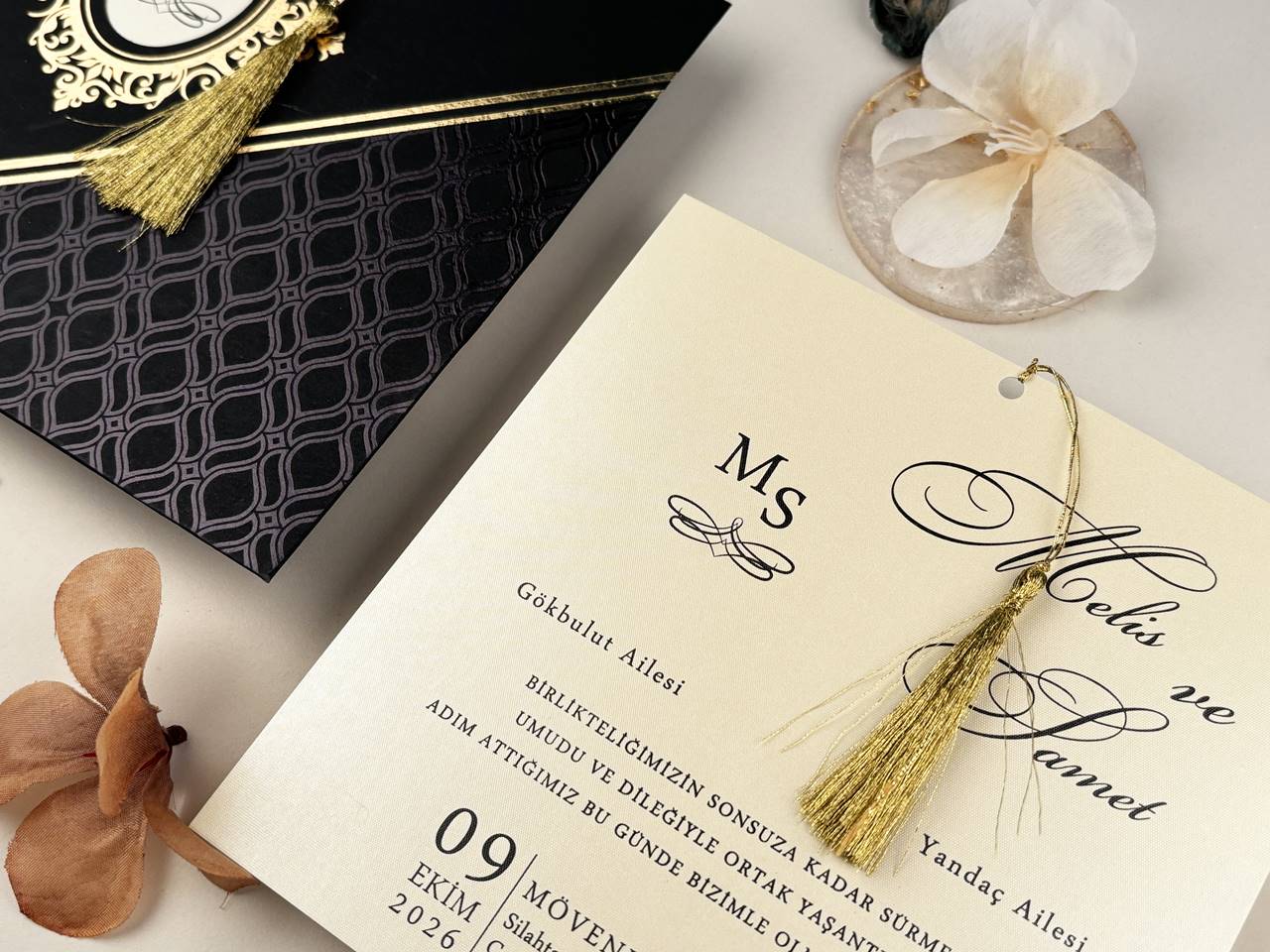 Special Wedding Invitation with Tassels