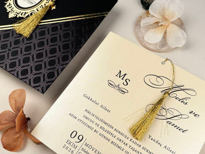 Special Wedding Invitation with Tassels