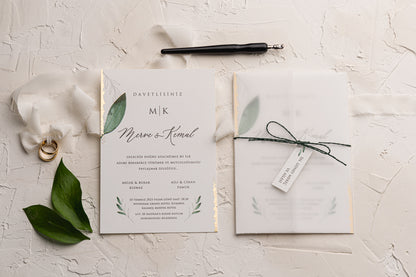 Tracing Envelope Invitation Card