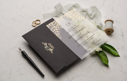 Acrylic Black Invitation