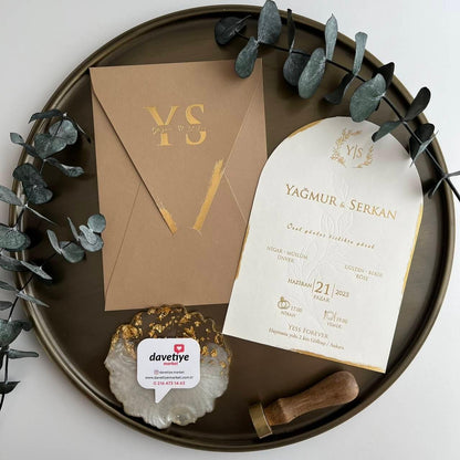 Arched Invitation - Brown Sets