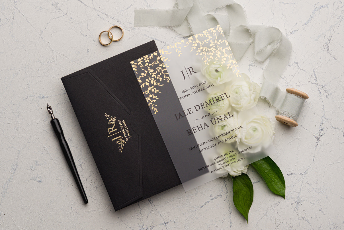 Acrylic Black Invitation