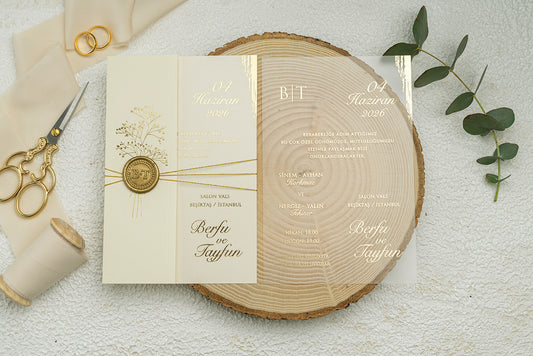 Wax Sealed Acrylic Invitation