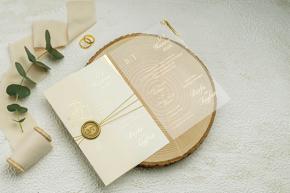 Wax Sealed Acrylic Invitation