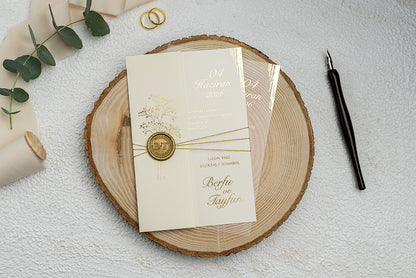 Wax Sealed Acrylic Invitation